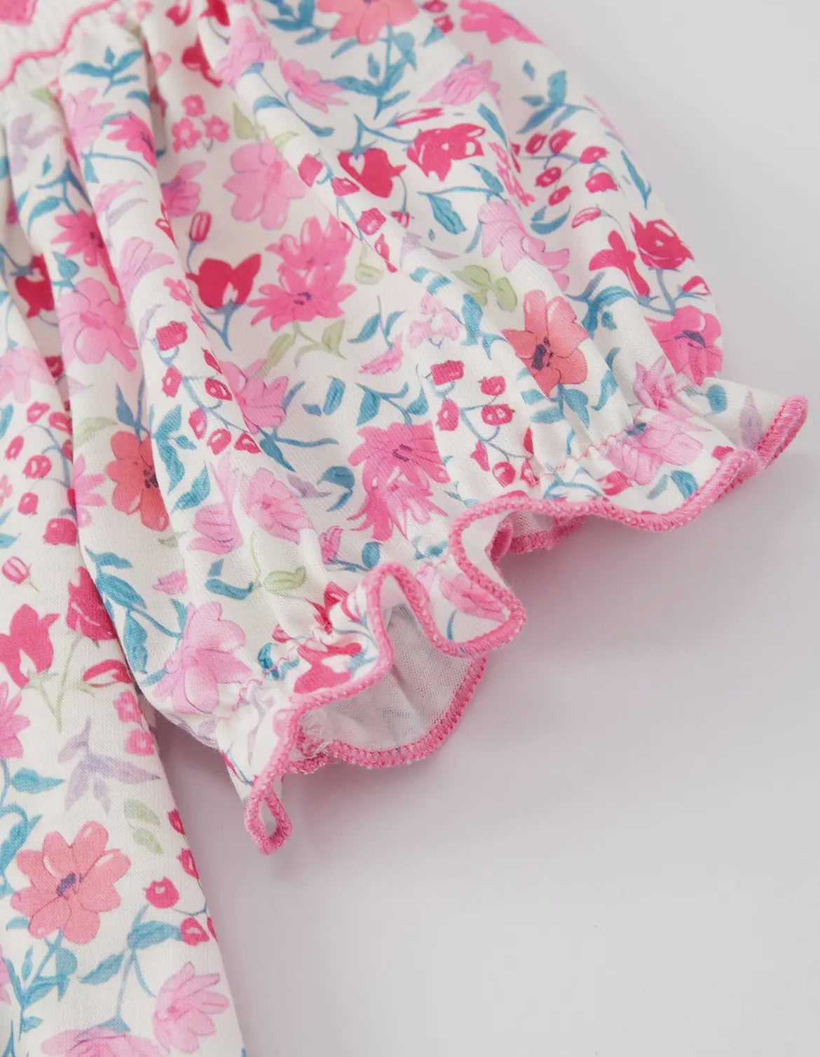 Smocked Embroidered Heart Dress