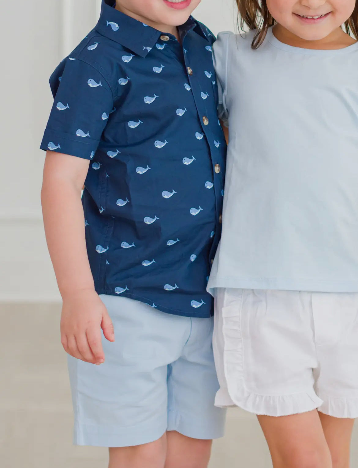 Ruffle Butts X Rugged Butts Light blue Chino shorts