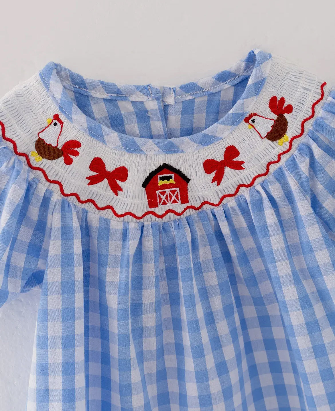 Smocked Farm Embroidered set