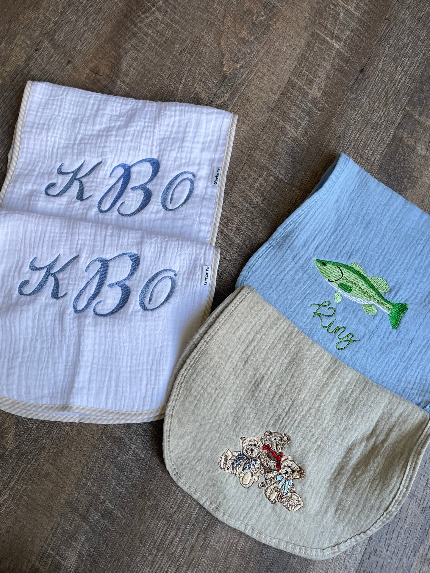 Customs Burp cloths