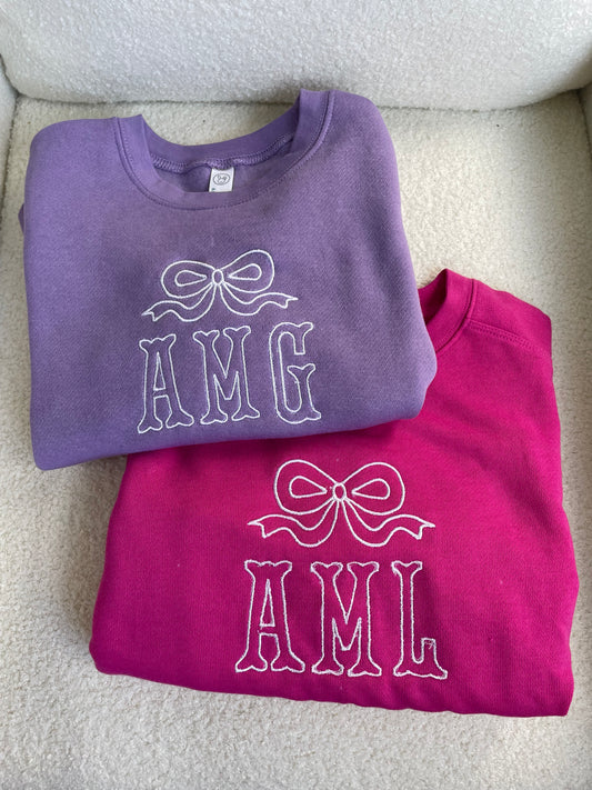 Bow sweatshirt