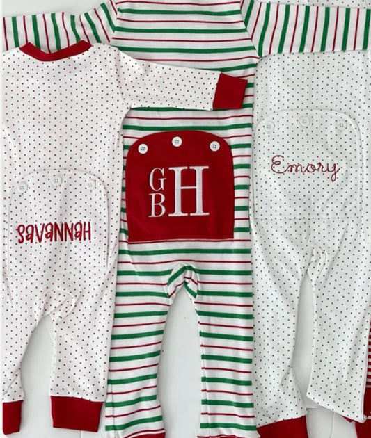 Preorder Christmas drop pjs