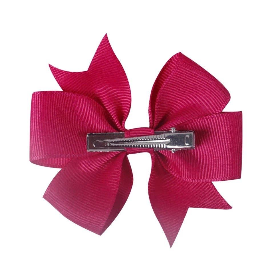Single 3" Pinwheel Bows: White