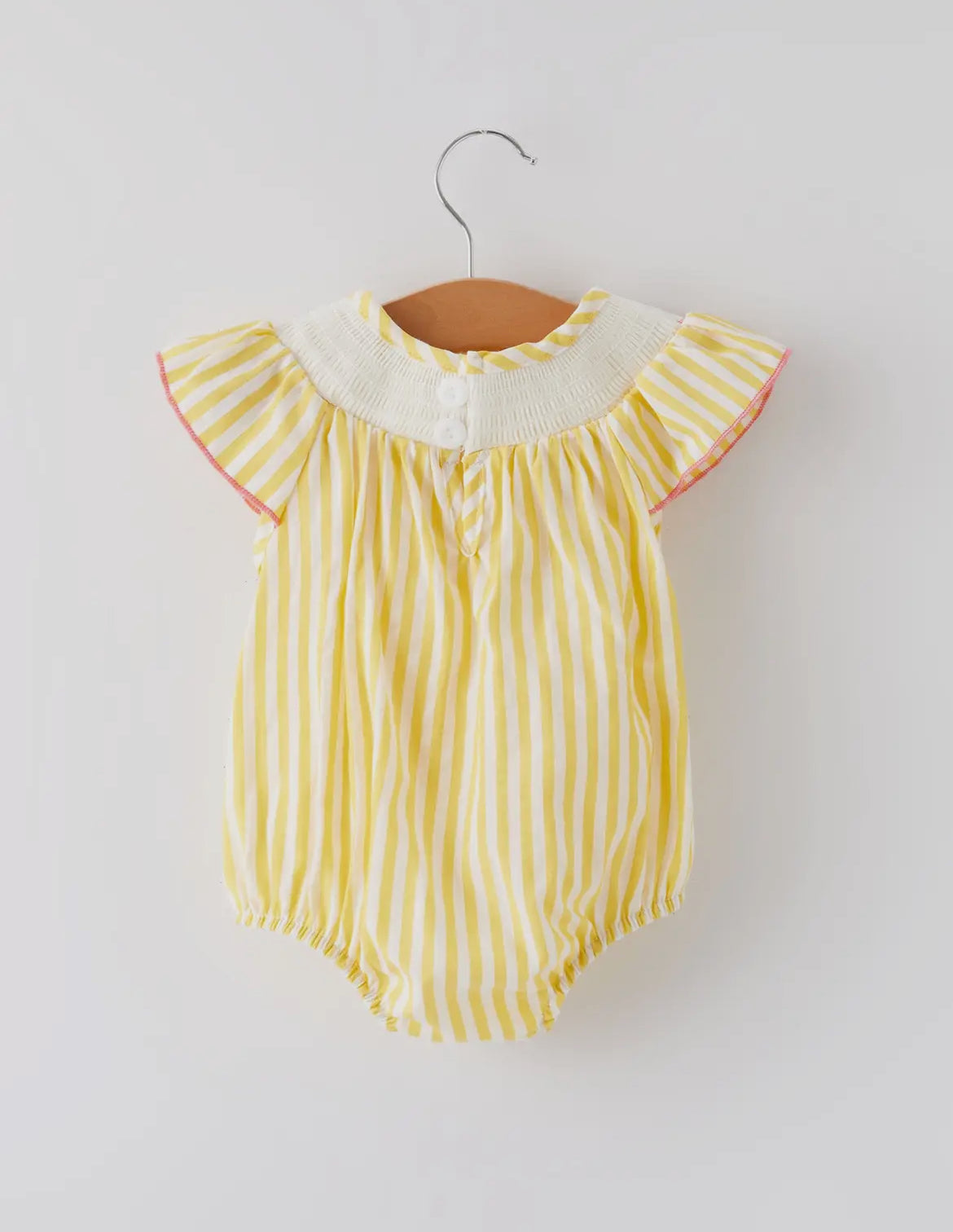 Smocked Spring little chick embroidered girls bubble 🐣