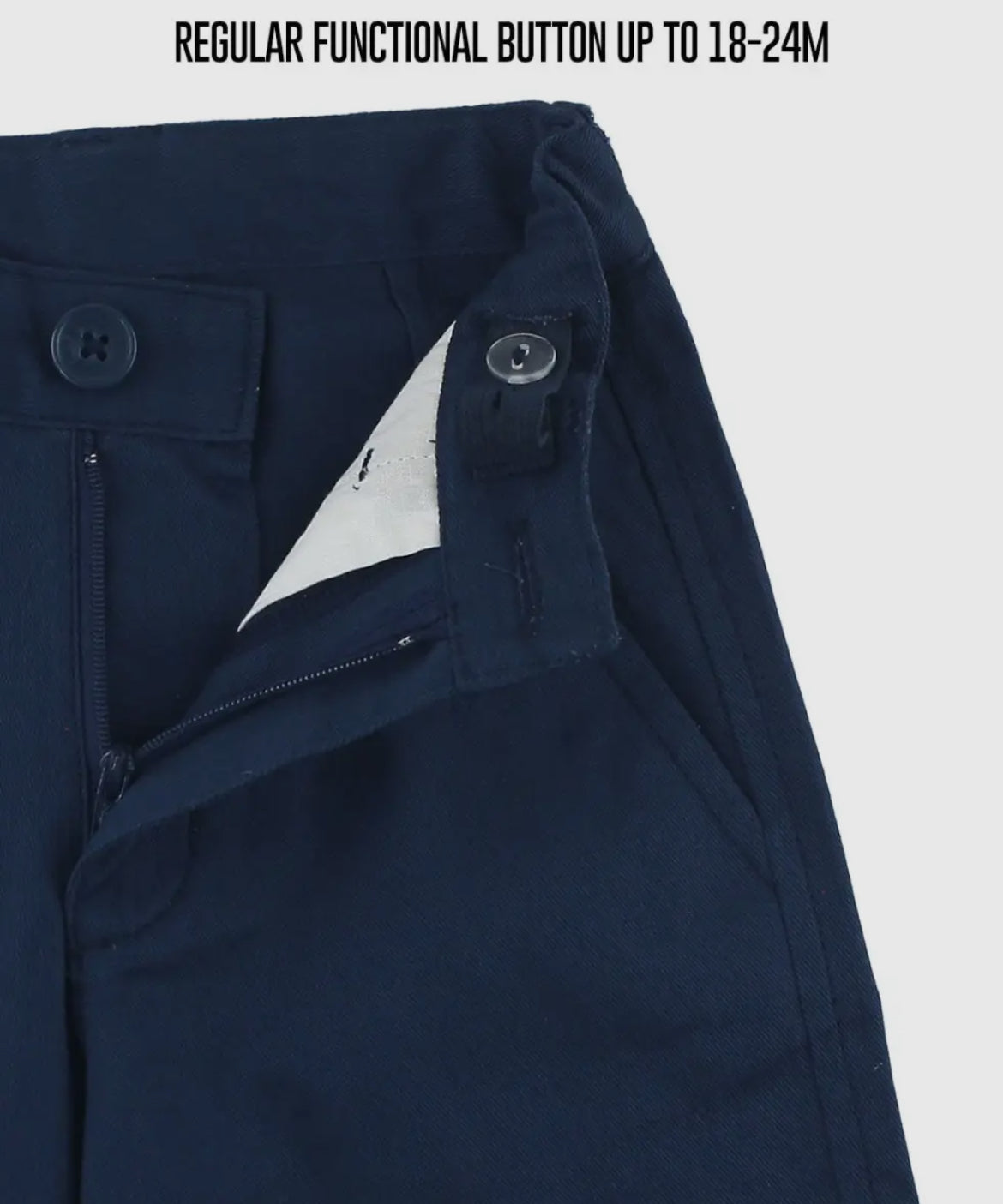 Ruffle Butts X Rugged Butts Navy blue Chino Shorts