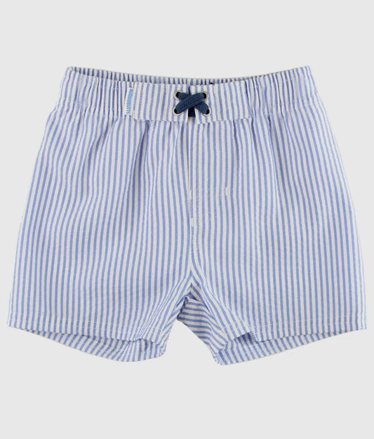 Ruffle Butts X Rugged Butts Seasucker Swim trunks